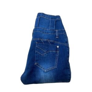 Danesi Women High Rise Blue Denim Jeans Size 13 Approx 26x30